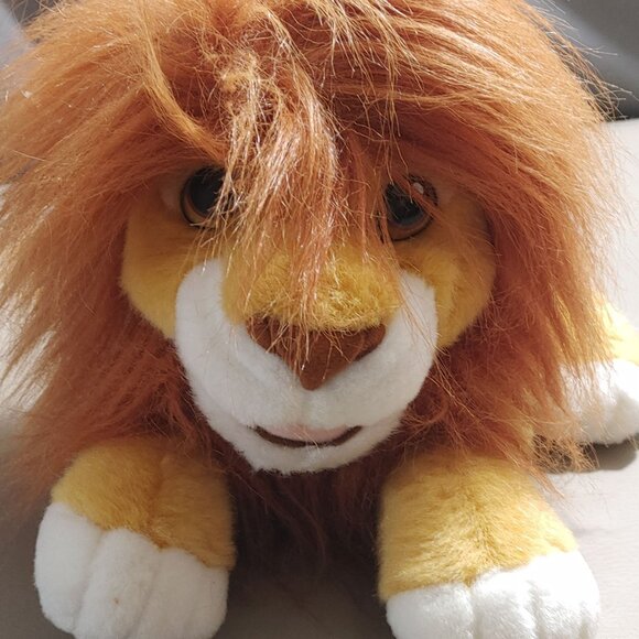 Disneys The Lion King Plush Lion Stuffed Animal Soft Toy Yellow Brown 12 Inch - Picture 7 of 10
